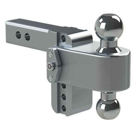 180 Turnover Ball Hitch Adjustable 4" Drop Hitch w/ Lock (Fits 2" Receivers) by Weigh Safe