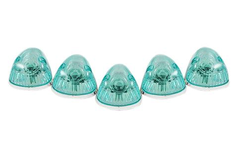 RECON Super White LED Truck Cab Roof Lights (5pcs) 1994-1998 Dodge Ram 2500/3500