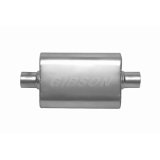 4" x 9" x 13" Oval Superflow Stainless Muffler (2.25" In 2.25" Out) by Gibson Performance