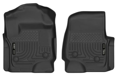 2017-2018 Ford F-250 F-350 Super Duty Super Crew / Super Cab (w/ Vinyl Interior) Husky Xact Contour Floor Liners