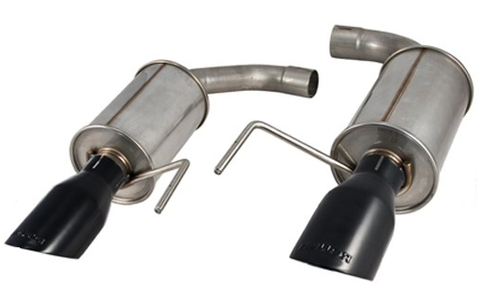 2015-2017 Ford Mustang 2.3 EcoBoost + 3.7 V6 Roush Performance Axle Back Exhaust w/ BLACK Tips