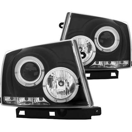 1998-2000 Toyota Tacoma IPCW Black Projector Headlights