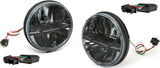 Rigid Industries 7" Round LED Headlights DOT Compliant w/ PWM Adapters (Pair)