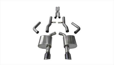 2015-2017 Dodge Challenger SRT 392 + R/T Scat Pack 6.4 V8 + SRT HellCat 6.2 V8 Corsa Sport Cat-Back Exhaust BLACK
