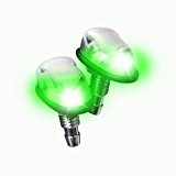 Streetglow LED Washer Nozzle Lights (Green Pair)