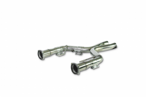 2007-2010 Ford Mustang Shelby GT500 5.4 V8 3" Stainless Intermediate Pipes (Non-Catted) by Dynatech