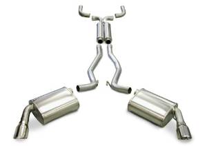 2010-2013 Chevrolet Camaro SS 6.2 V8 (Manual Trans w/ Ground Effects Only) Coupe Corsa Sport Cat-Back + X Pipe Exhaust