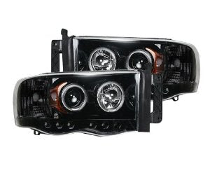RECON Projector Headlights 2002-2005 Dodge Ram 1500/2500/2500 Smoked/Black