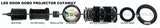"Chevrolet Logo" GOBO LED Door Light Projectors (Pair) by Oracle Lighting