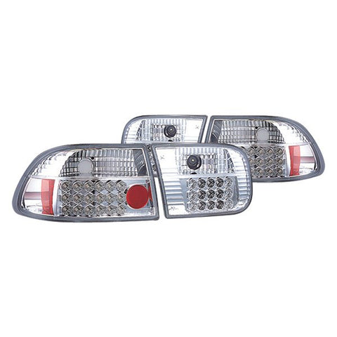 1992-1995 Honda Civic 3 Door IPCW Clear LED Tail Lights