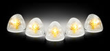 RECON Clear LED Truck Cab Roof Lights (5pcs) 1994-1998 Dodge Ram 2500/3500