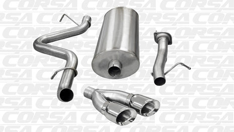 2007-2010 Chevrolet Silverado GMC Sierra 2500 6.0 V8 Crew Cab / 8' Bed 167" Wheelbase Corsa Sport Cat-Back Exhaust