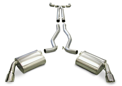 2010-2015 Chevrolet Camaro SS 6.2 V8 (Manual Trans w/OUT 1LE Performance Package Only) Corsa Sport Cat-Back + X Pipe Exhaust