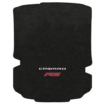 2016-2017 Chevy Camaro Coupe "Camaro Logo + RS Logo" Velourtex TRUNK Mat (Ebony) by Lloyd Mats