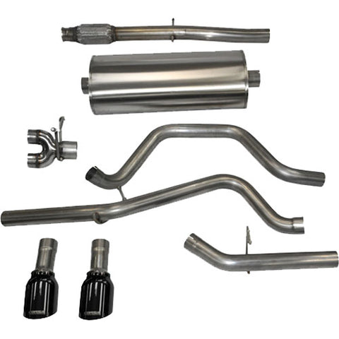 2014-2018 Chevrolet Silverado GMC Sierra (1500 5.3 V8) Crew Cab/Standard Bed 153" Wheelbase Corsa Sport Cat-Back Exhaust BLACK