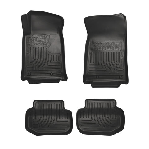 Husky WeatherBeater FRONT + BACK SEAT Floor Liners 2010-2015 Chevy Camaro