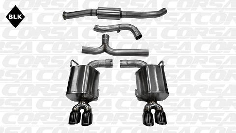 2011-2013 Subaru Impreza STI 2.5L Turbo (Manual Trans) Sedan Corsa Sport Cat-Back Exhaust BLACK