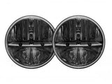 Rigid Industries 7" Round LED Headlights DOT Compliant w/ PWM Adapters (Pair)