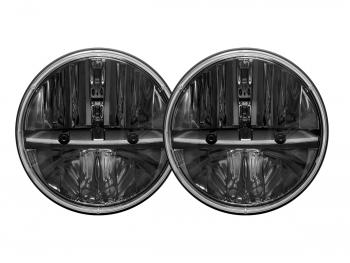Rigid Industries 7" Round LED Headlights DOT Compliant w/ H13 to H4 Adapters (Pair)