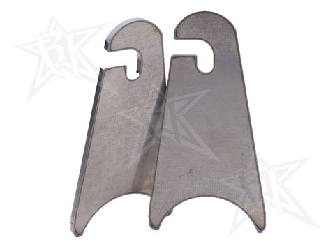 Weld-On Slotted Tab (Pair) - Radius Base  for Rigid Light Bar by Rigid Industries