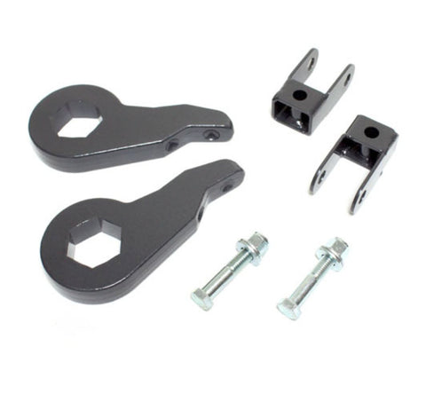 1988-2006 Chevy Silverado GMC Sierra K1500 4WD MaxTrac Suspension 1-3" Front Lift Kit w/ Shock Extenders