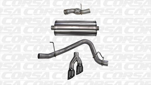 2015-2018 Cadillac Escalade GMC Yukon Denali 1500 6.2 V8 Corsa Sport Cat-Back Exhaust BLACK