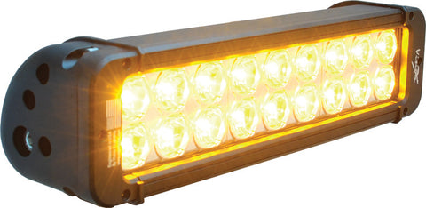 11" Xmitter Prime Amber LED Light Bar  Black 18 5W LED'S 10 Deg Narrow by Vision X