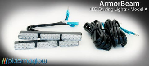 Plasmaglow ArmorBeam LED Fog/Driving Lights (PAIR)