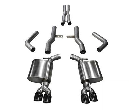 2015-2017 Dodge Challenger SRT 392 and R/T Scat Pack 6.4 V8 + SRT HellCat 6.2 V8 Corsa Xtreme Cat-Back Exhaust BLACK