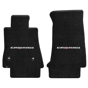2016-2017 Chevy Camaro "w/ Word Camaro" Ultimat FRONT Seat Floor Mats (Ebony) by Lloyd Mats