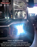 RECON Smoked LED Fog Lights 2008-2013 Ford F-250 F-350 F-450 Superduty