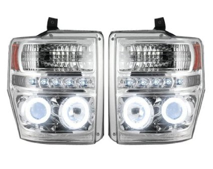 RECON CCFL Halo Projector Headlights 2008-2010 Ford Superduty F250/F350/F450