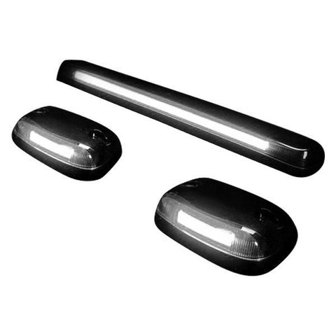 RECON High Power Smoked LED Truck Cab Roof Lights  w/ White LEDs 2007-2013 Chevy Silverado GMC Sierra