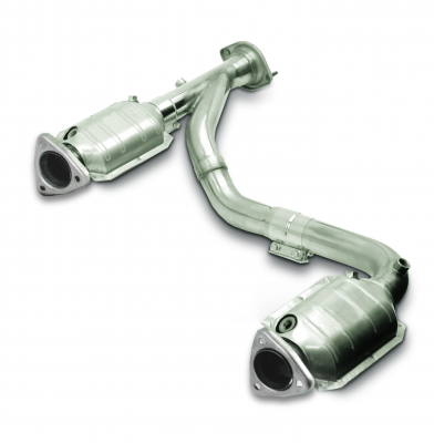 2007-2009 Hummer H2 6.2 V8 2.5" Stainless Catted Intermediate Pipes by Dynatech