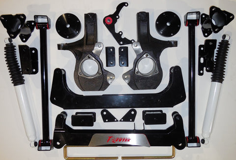 2014 Chevy Silverado GMC Sierra 1500 RevTek COMPLETE Lift Kit 7 Front 5" Rear Lift