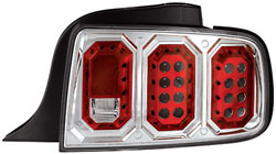 2005-2007 Ford Mustang IPCW LED Tail Lights Clear